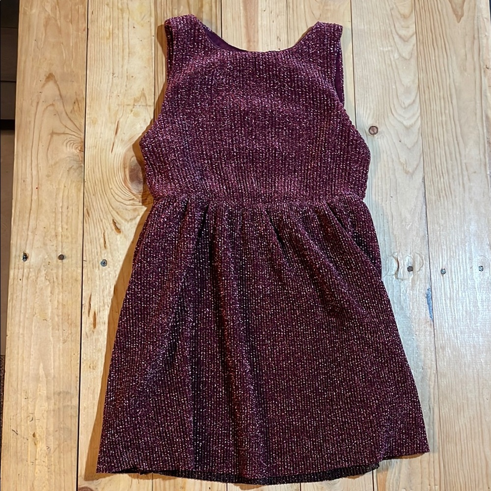 Sparkling Burgundy Kids Dress